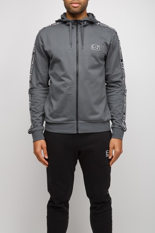 Sweat à capuche - Gris clair - EA7