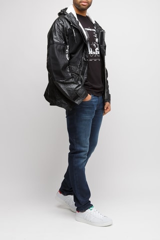 Coupe-vent à capuche - Noir et blanc - Exchange