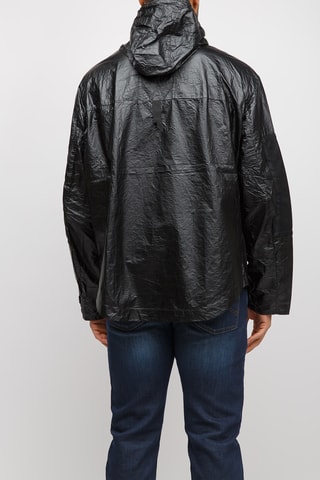 Coupe-vent à capuche - Noir et blanc - Exchange