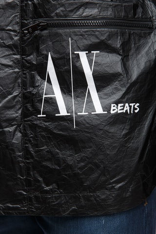 Coupe-vent à capuche - Noir et blanc - Exchange