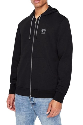 Sweat à capuche - Noir et écru - Exchange