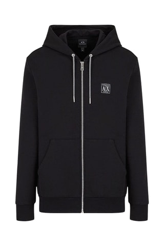 Sweat à capuche - Noir et écru - Exchange