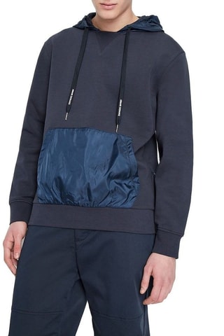 Sweat à capuche - Anthracite et bleu nuit - Exchange