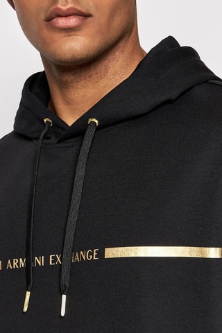 Sweat à capuche - Noir et doré - Exchange
