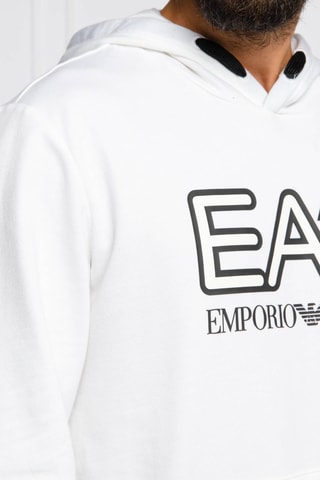 Sweat à capuche - Blanc - EA7