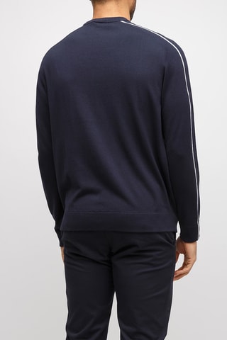 Sweat - Bleu marine et blanc - Exchange