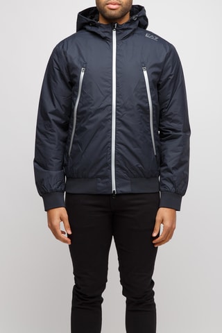 Bomber à capuche - Bleu nuit - EA7