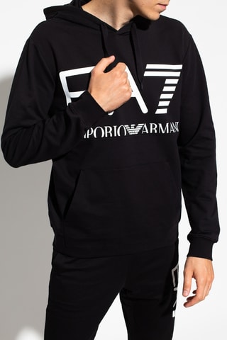 Sweat à capuche - Noir - EA7