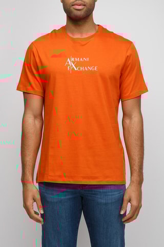 T-shirt - Orange et blanc - Exchange