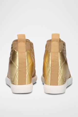 Sneakers con zeppa - Dorato