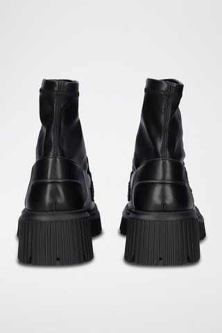 Mocassins montants à talons - Noir