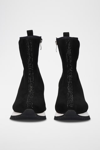 Botins com cunha - Preto - Preto