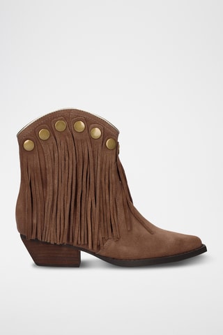 Stivaletti in pelle scamosciata - Marrone