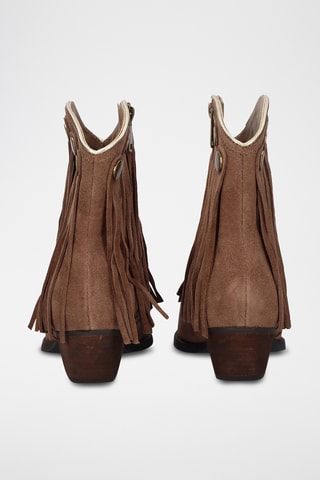 Stivaletti in pelle scamosciata - Marrone