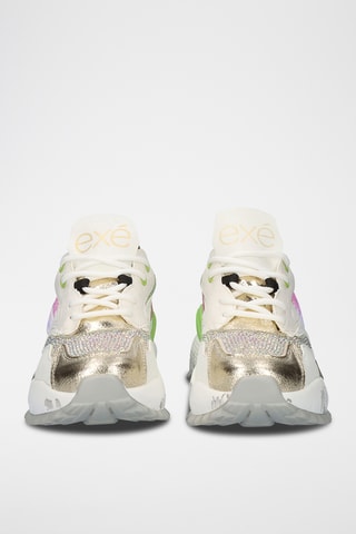 Sneakers platform - Bianco e dorato