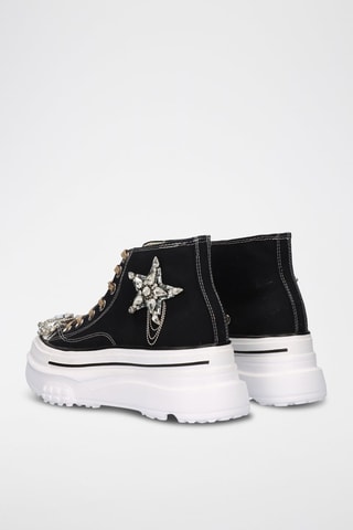 Sneakers alte platform - Nero