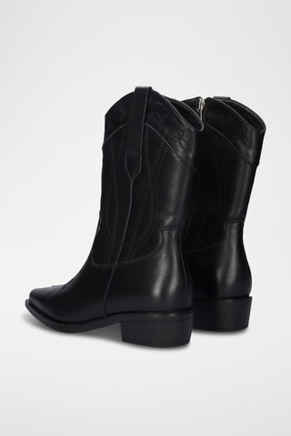 Stivaletti in pelle - Nero