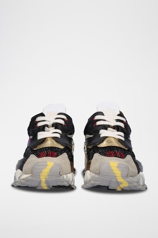 Baskets plateformes en cuir - Noir