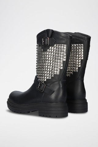 Bottines en cuir - Noir