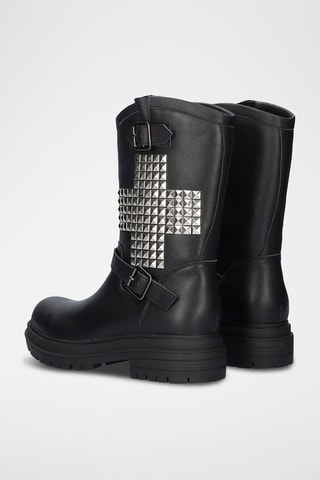 Bottines en cuir - Noir