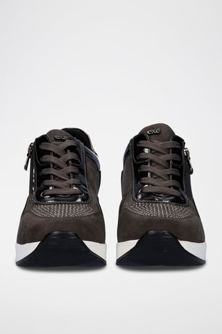 Sneakers con zeppa - Grigio