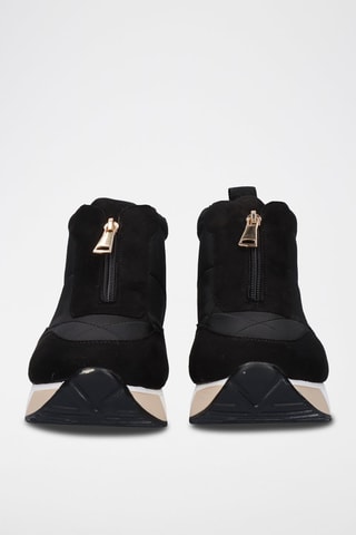 Sneakers con zeppa - Beige