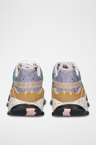 Sneakers en cuir - Doré et violet