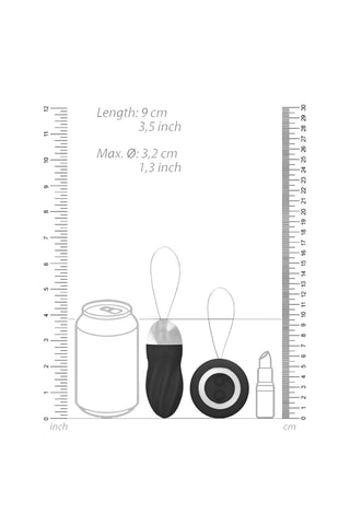 Oeuf vibrant waterproof George Noir - 9 cm