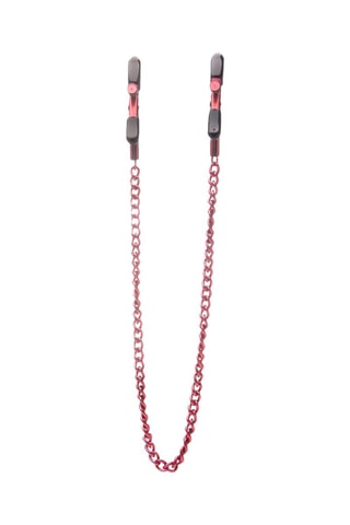 Pince-tétons avec chaîne Rouge