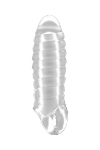 Gaine pénienne élargissante N°36 Transparente - 19 cm