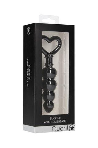 Chapelet anal - Noir - 11,3 cm