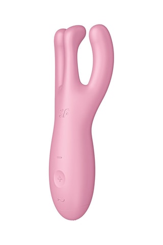 Vibromasseur Threesome 4+ - Lay-on Rose - Satisfyer