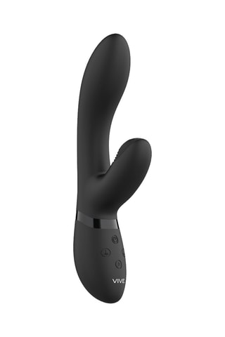 Vibromasseur Kyra Pulse Clitoral Rabbit - Noir - 21,3 cm
