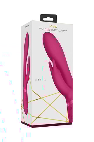 Vibromasseur Zosia Classic G-Spot Rabbit - Rose - 21,3 cm