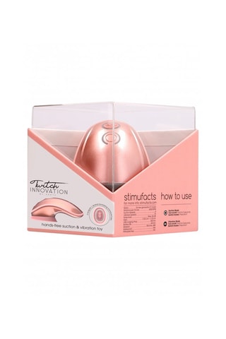 Jouet mains libres à succion et vibration Twitch Innovation - Rose
