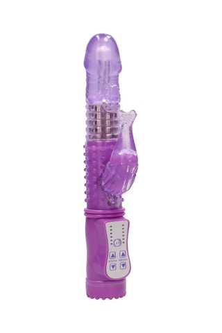 Vibromasseur Dolphin Violet - 22,5 cm