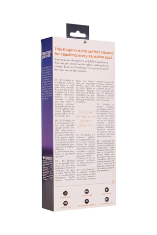 Vibromasseur Dolphin Violet - 22,5 cm