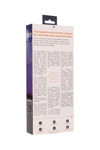 Vibromasseur Dolphin - Noir - 22,5 cm