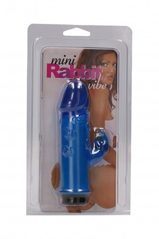 Vibromasseur Rabbit Bleu - 14,5 cm