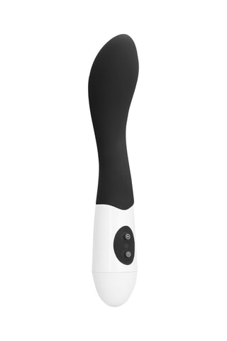 Vibromasseur waterproof Bend - Noir et blanc - 11,9 cm