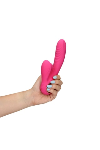 Vibromasseur Rabbit Loveline by Shots - Fuchsia - 13,5 cm