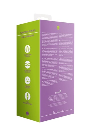 Vibromasseur anal Teardrop Shaped Violet - 16,6 cm