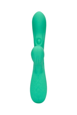 Vibromasseur Rabbit Loveline by Shots - Vert - 12,5 cm