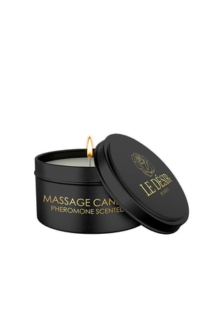 Bougie de massage parfumée en cire de soja - Phéromones - 100 g