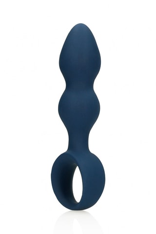 Grand plug anal waterproof Loveline - Bleu - 12,2 cm