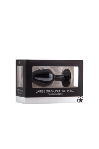 Plug anal Noir et argenté - 8 x 3,5 cm