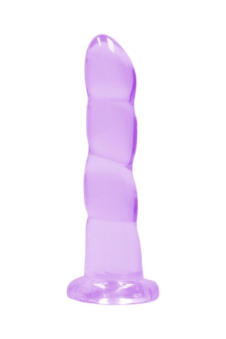 Godemiché Crystal Clear - Violet - 17,2 cm