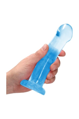 Godemiché Crystal Clear - Bleu - 16,6 cm