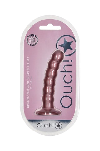 Godemiché perlé G-Spot Ouch ! Rose - 13 cm