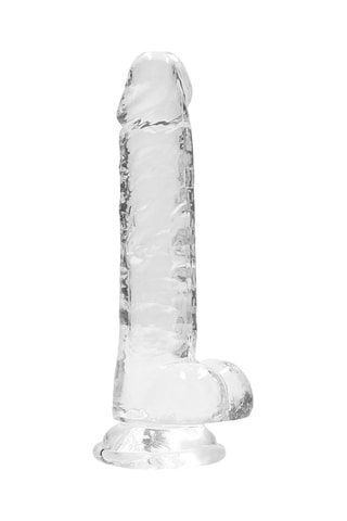 Godemiché RealRock Crystal Clear - Transparent - 15 cm
